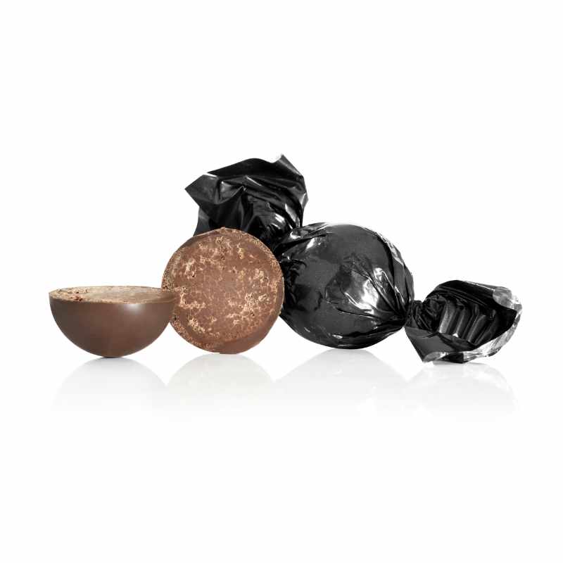 Se Fyldte chokoladekugler m/ espresso - Sort - 1 kg hos Cocoture.dk