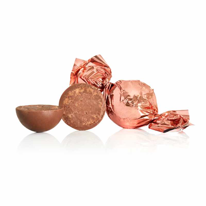 Fyldte chokoladekugler m/ rom og lime - Kobber - 1 kg