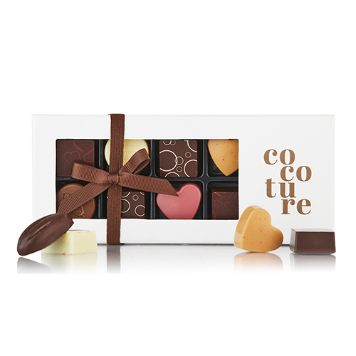 Se Chokoladeæske med 9 stk. fyldte chokolader fra Cocoture hos Cocoture.dk