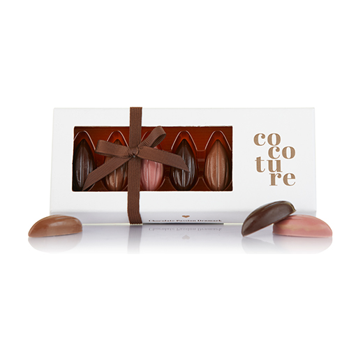 Billede af 7stk. små kakaobønner fra Cocoture