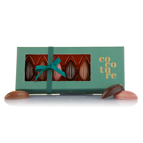 Billede af 7stk. små kakaobønner fra Cocoture