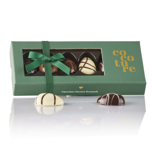 #3 - Fyldte chokoladeæg i grøn Cocoture æske - 72g