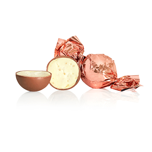 Billede af Fyldte chokoladekugler m/ rom og lime - Kobber - 1 kg