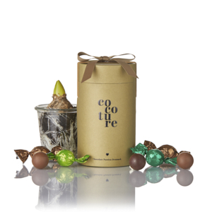 Cocoture fyldte chokoladekugler i guld Cocoture gaverør - 250g