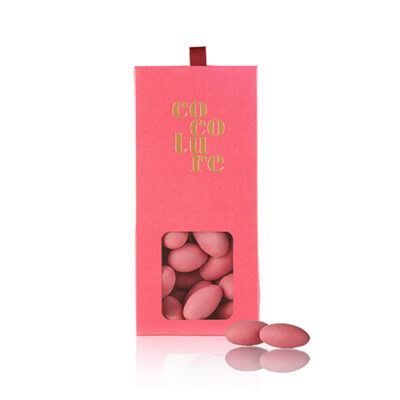 Cocoture lyserøde chokoladeovertrukne mandler - 90g