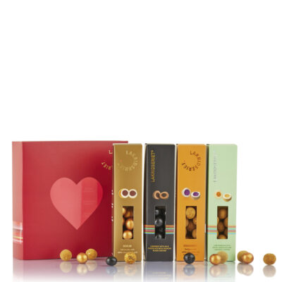 Lakridseriet gaveæske med 4 varianter - Berlin, Rio, Stavanger & Dubai - 440g