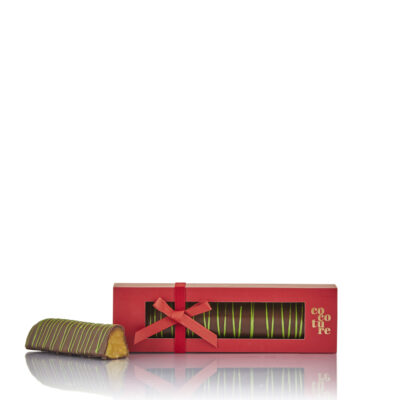 "Dubai" marcipanbrød med pistacie i rød Cocoture æske - 160g