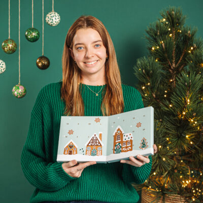 Retro chokolade-julekalender uden alkohol - God til børn - 200g