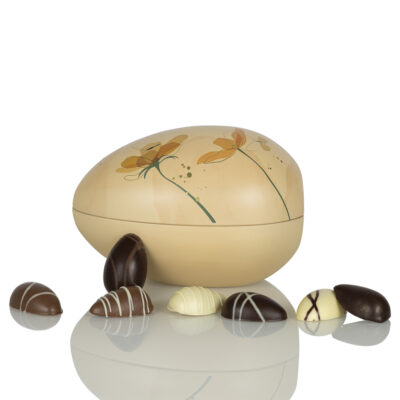 Marcipanæg og fyldte chokoladeæg i Cocoture metalæg - 255g