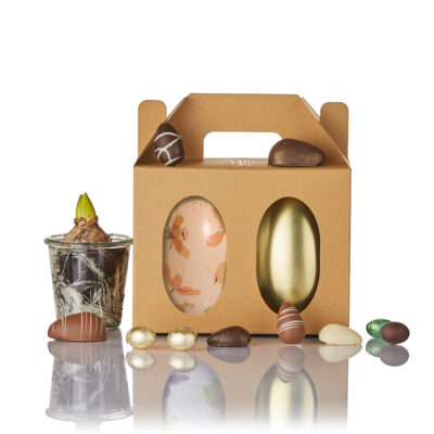 Marcpanæg, fyldte chokoladeæg og fyldte folieæg i dobbelt metalæg - 550g