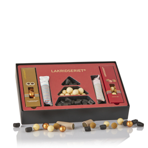 Lakrids gaveæske fra Lakridseret - Red Selection One - Christmas Edition - 620g