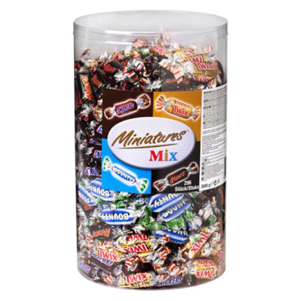 Miniature mix 3kg små chokolader - Tilbud